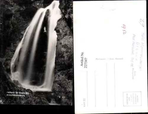 227347,Grünau b. Mariazell Marienwasserfall Wasserfall