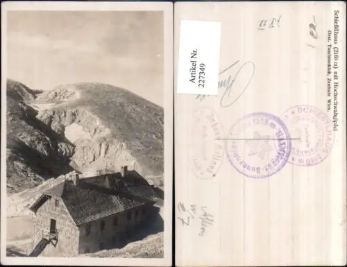 227349,Schiestlhaus m. Hochschwabgipfel Berghütte b. Aflenz