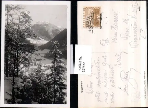 227352,Gußwerk Teilansicht Partie Winterbild b. Bruck a. d. Mur
