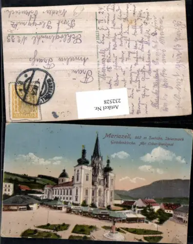 232528,Mariazell Gnadenkirche Kirche Abt Otker Denkmal