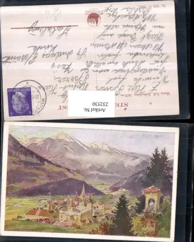 232530,Künstler AK Mariazell Totale Bildstöckl pub Strohschneider 953