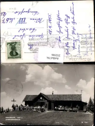 232586,Bürgeralpe b. Mariazell Alpenvereinshaus Berghütte