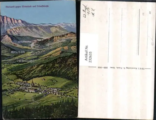 232635,Mariazell Totale geg. Mitterbach u. Erlaufklause