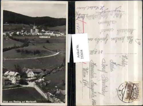 232654,Blick v. Rasing auf Mariazell Totale