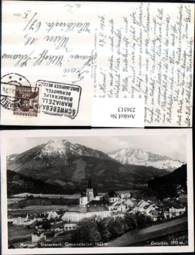 236513,Mariazell Totale m. Gemeindealpe u. Ötscher
