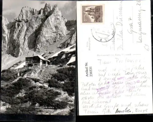 236531,Hochschwab Voisthalerhütte Berghütte m. Edelspitzen b. Aflenz