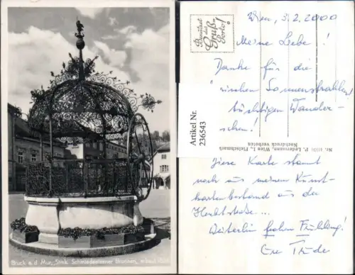 236543,Bruck an d. Mur Schmiedeeisener Brunnen