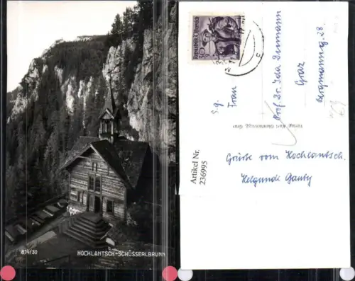 236995,Hochlantsch Schüsserlbrunn Kapelle b. Breitenau
