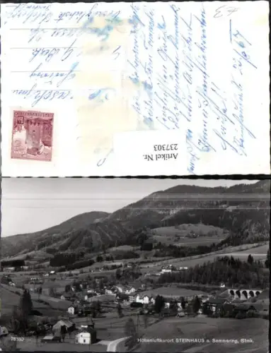 237303,Steinhaus am Semmering Totale