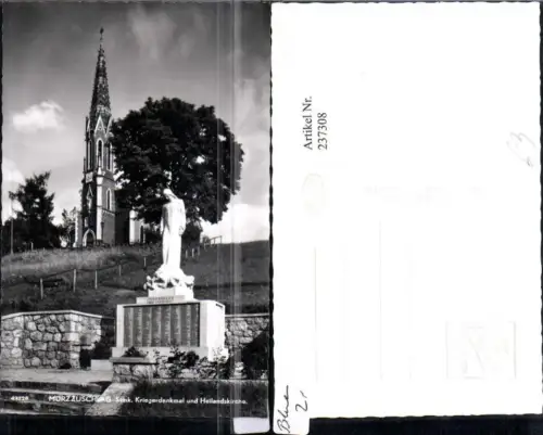 237308,Mürzzuschlag Kriegerdenkmal u. Heilandskirche