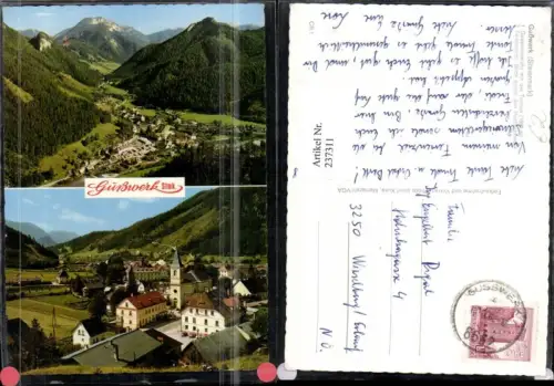 237311,Gußwerk Totale m. d. Tonion Blick geg. d. Hochschwab Mehrbildkarte