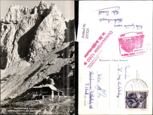 237325,Hochschwab Voisthalerhütte Berghütte m. Edelspitzen b. Aflenz