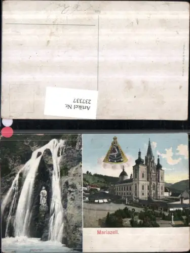 237337,Mariazell Kirche Gnadenbild Marienfall Wasserfall Mehrbildkarte