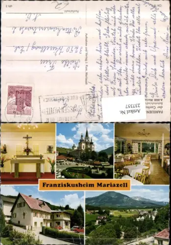 237357,Mariazell Kirche Franziskusheim Mehrbildkarte
