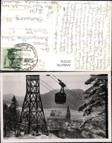 237376,Mariazell Teilansicht Seilbahn Gondel Winterbild