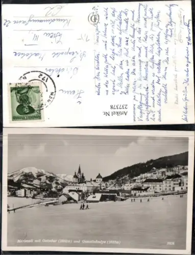 237378,Mariazell Totale m. Ötscher u. Gemeindealpe Winterbild