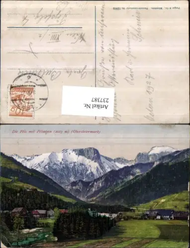 237387,Die Fölz m. Fölzstein b. Aflenz pub Purger u. Co 12803