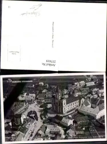237419,Mariazell Totale Fliegeraufnahme