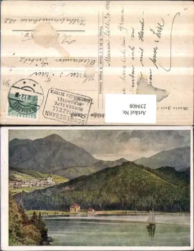 239408,Künstler AK Ruep Erlafsee Erlaufsee See b. Mariazell