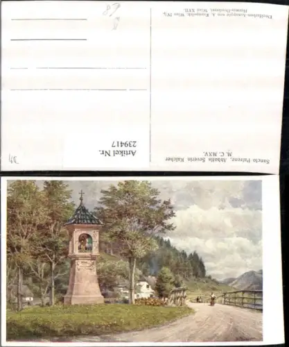 239417,Künstler AK Hugo Darnaut Sancto Patrone Abbatis Severin Kalcher Marterl b. Mariazell