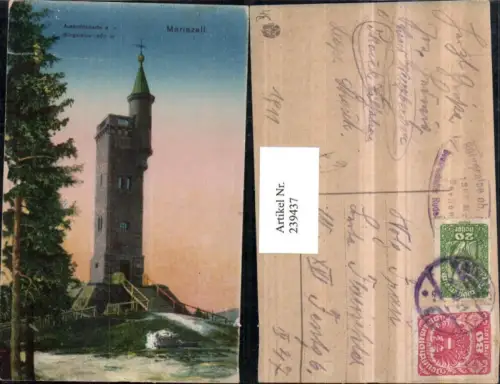 239437,Mariazell Aussichtswarte Turm auf d. Bürgeralpe