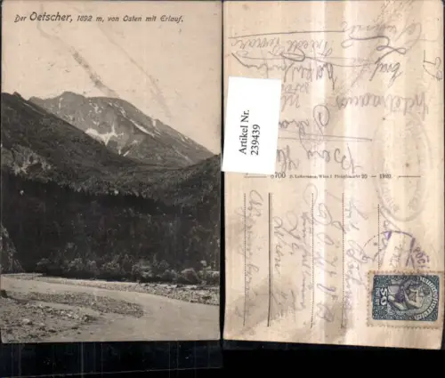 239439,Der Ötscher von Osten m. Erlauf Bergkulisse b. Mariazell