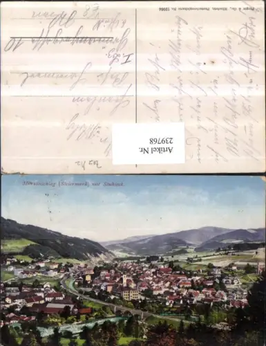 239768,Mürzzuschlag Totale m. Stuhleck pub Purger u. Co 12064
