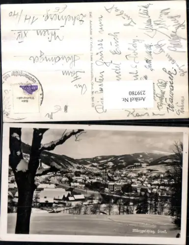 239780,Mürzzuschlag Totale Winterbild