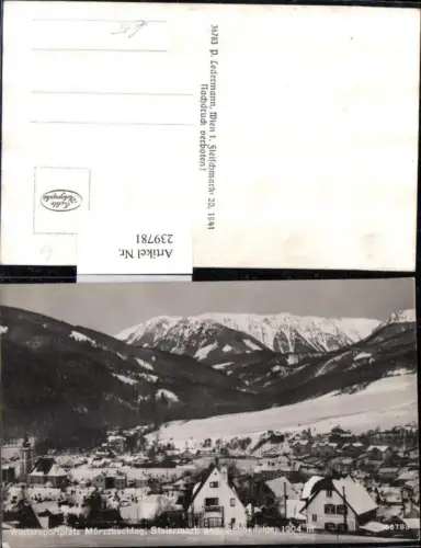 239781,Mürzzuschlag Totale Winterbild geg. Schneealpe