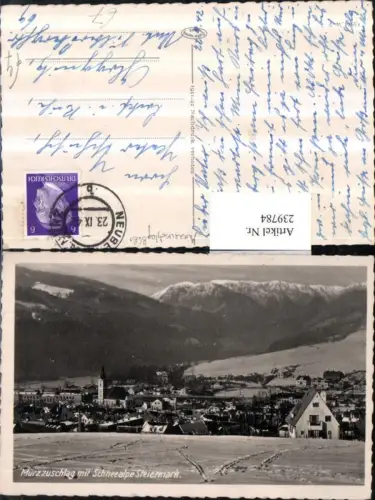 239784,Mürzzuschlag Totale Winterbild m. Schneealpe