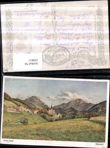 239811,Künstler AK Erwin Pendl Mariazell Totale