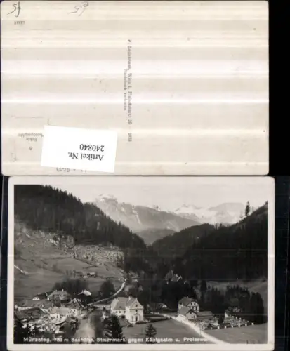 240840,Mürzsteg Totale geg. Königsalm u. Proleswand