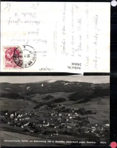 240848,Spital am Semmering Totale geg. Stuhleck