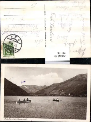 241166,Erlafsee Erlaufsee b. Mariazell Ruderboote