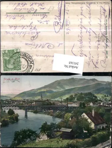 241165,Bruck an d. Mur Teilansicht Brücke