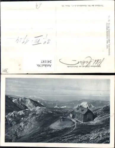 241187,Schiestlhaus am Hochschwab b. Seewiesen Turnau