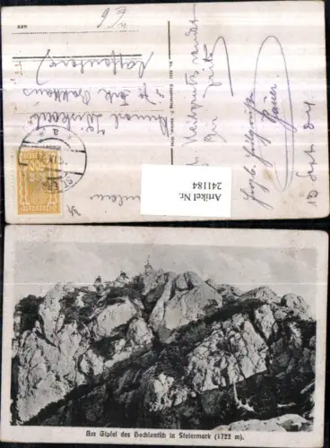 241184,Am Gipfel d. Hochlantsch b. Pernegg an d. Mur