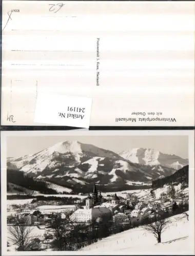 241191,Mariazell Totale m. d. Ötscher Winterbild