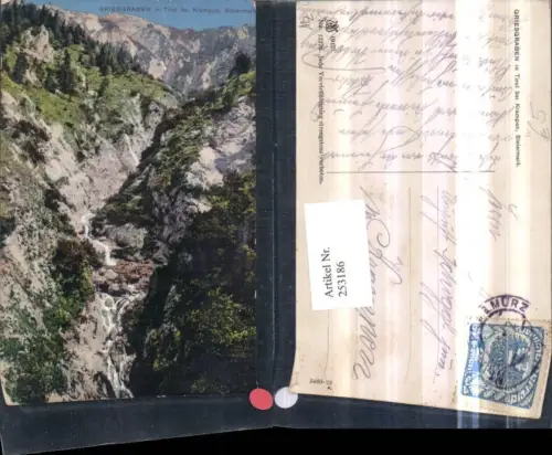 253186,Griesgraben in Tirol b. Kampen b. Mürzsteg Bergkulisse Wasserfall
