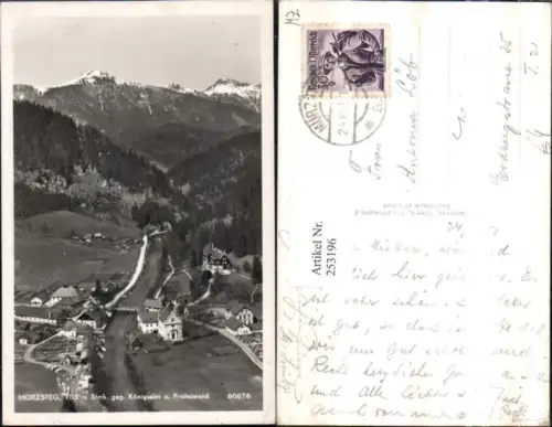 253196,Mürzsteg Teilansicht m. Jagdschloss geg. Königsalm u. Proleswand