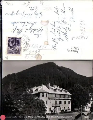 253211,Frein an d. Mürz b. Mürzsteg Hotel Pension Aumann