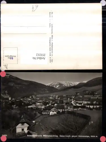 253212,Mürzzuschlag Teilansicht geg. Schneealpe