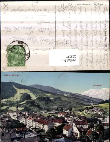 253247,Mürzzuschlag Teilansicht m. Schneealpe