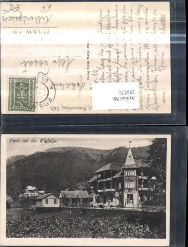 253272,Frein an d. Mürz b. Mürzsteg m. d. Wildalpe Gasthof Anton Mayer