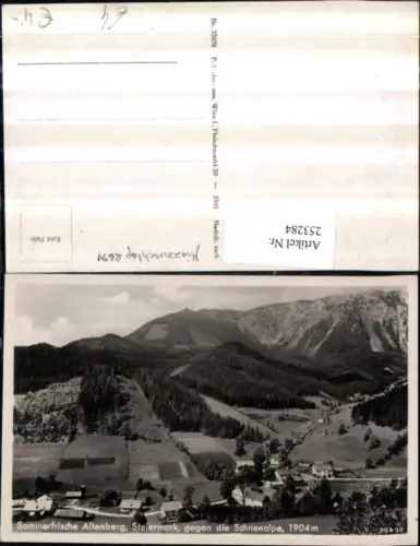 253284,Altenberg an d. Rax Teilansicht geg. d. Schneealpe