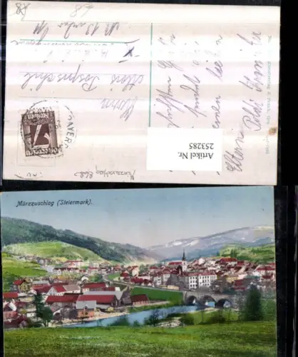 253285,Mürzzuschlag Totale m. Viadukt Brücke