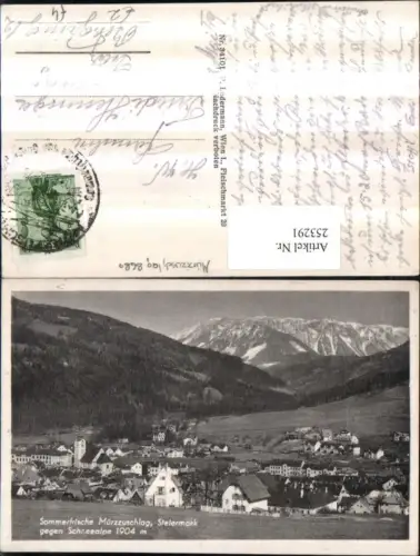 253291,Mürzzuschlag Teilansicht geg. d. Schneealpe