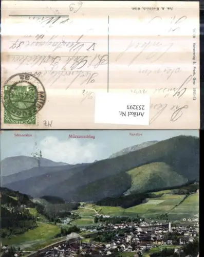 253293,Mürzzuschlag Totale m. Schneealpe u. Raxalpe