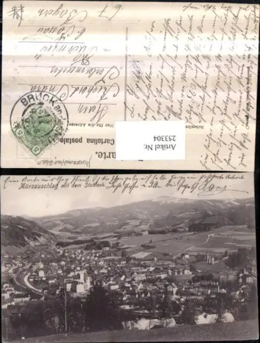 253304,Mürzzuschlag Totale m. d. Stuhleck
