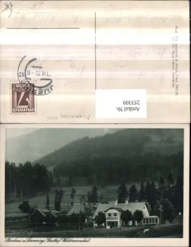 253309,Steinhaus am Semmering Gasthof Waidmannsheil